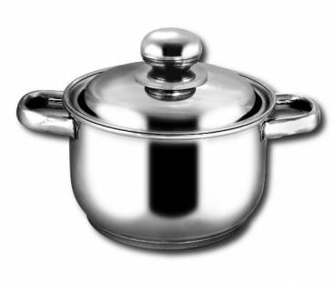 Кастрюля "Классика-ПРИМА" 3 л (объёмные ручки и металлическая крышка) (200/171 мм)