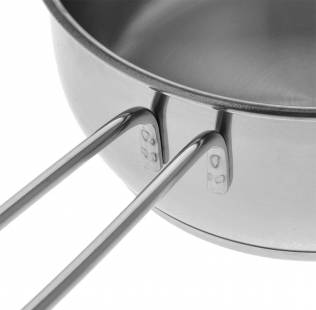 Кастрюля "Классика-ПРИМА" 1,5 л для молока со стеклянной крышкой (160/136 мм)