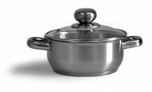 Кастрюля "Славяна" 1 л со стеклянной крышкой (160/136 мм)