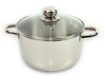 Кастрюля "Классика-ПРИМА" 1,5 л (объёмные ручки и стеклянная крышка) (160/136 мм)