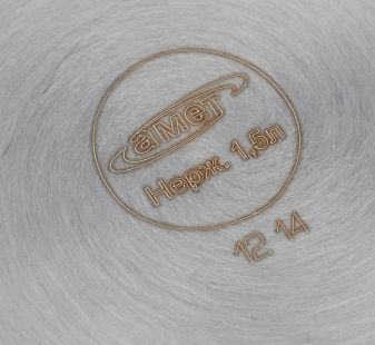 Кастрюля "Классика-ПРИМА" 1,5 л (прутковые ручки и металлическая крышка) (160/136 мм)